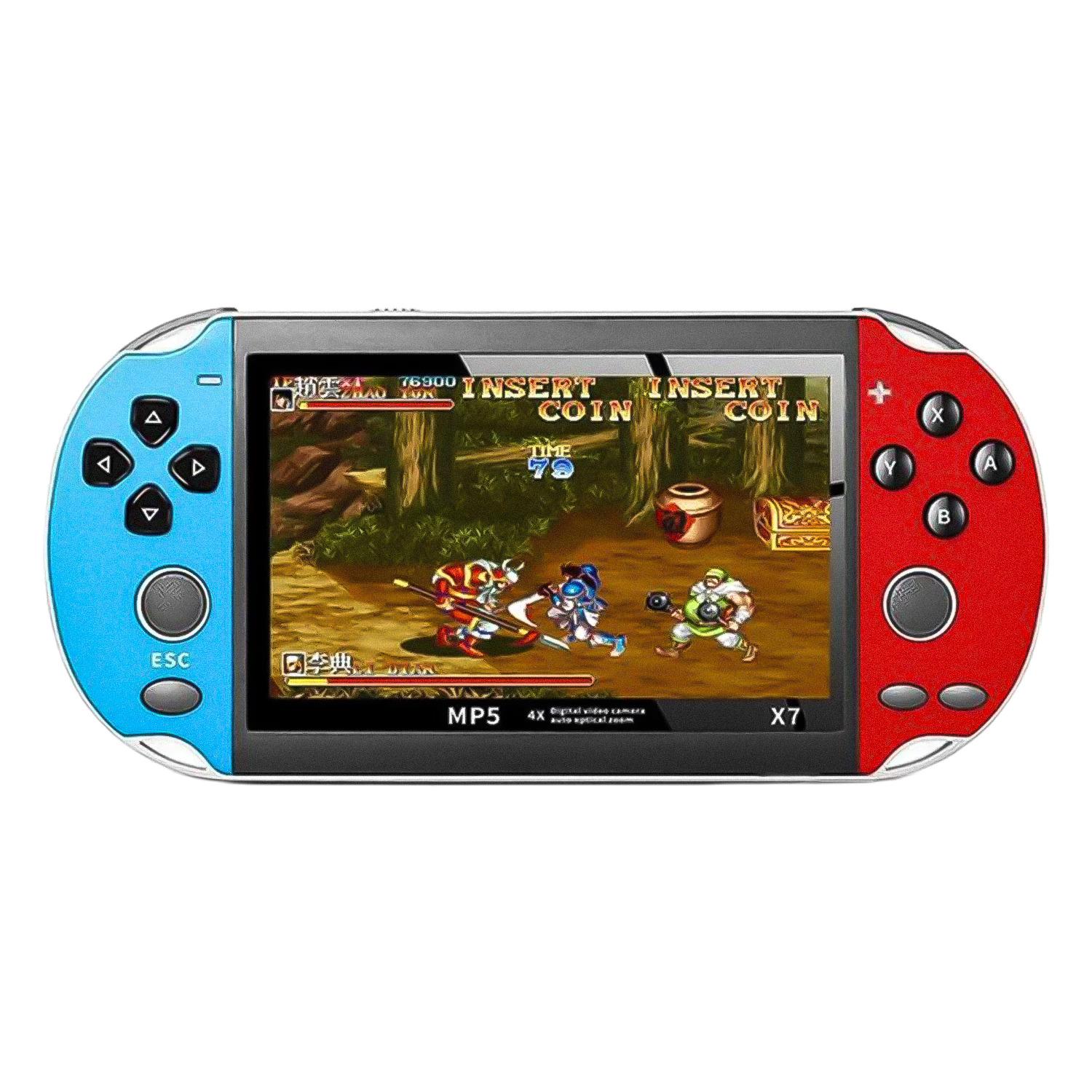 Console Portatil MP5 20000 Jogos 8GB Azul/Vermelho
