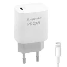 Carregador P/Cel Ecopower 20W EP-7060 USB-C + Cabo