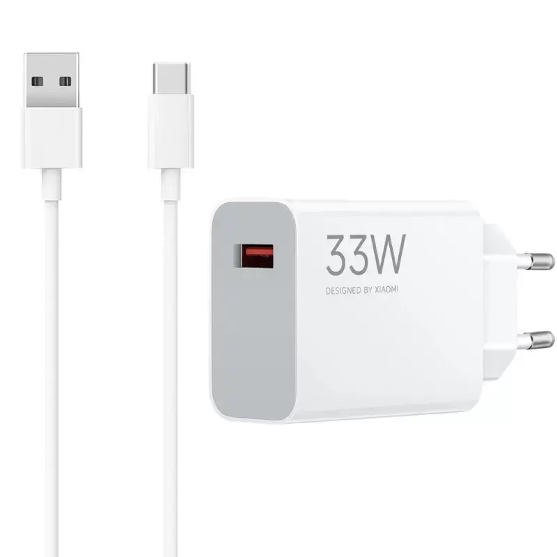 Carregador P/Cel Xiaomi 33W  USB-A MDY-16  BRA + CAB